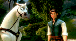 Maximus with Eugene/Flynn from Tangled