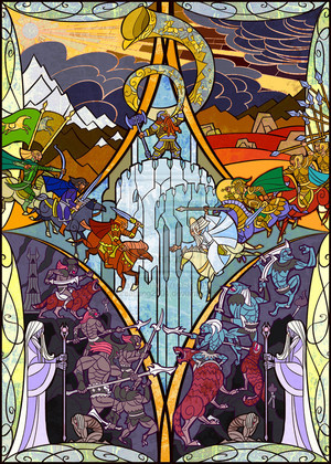 the horn of King Helm sounded by Jian Guo
