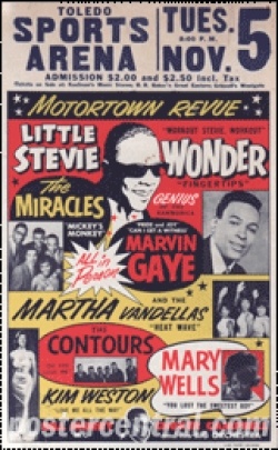  A Vintage Motown Revue concierto Tour Poster