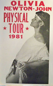  A Vintage Olivia Newton-John tamasha Tour Poster