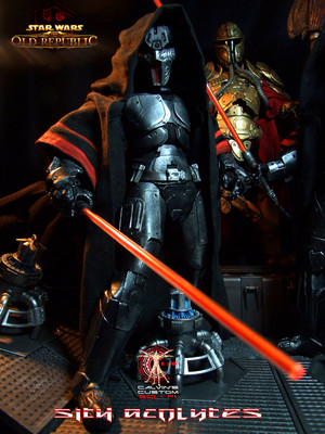 Calvin's Custom One Sixth Scale SWTOR Sith Acolyte figures