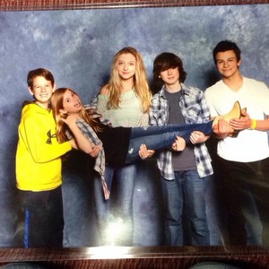  Chandler with Hana, Kyla (from the walking dead), his brother and a friend