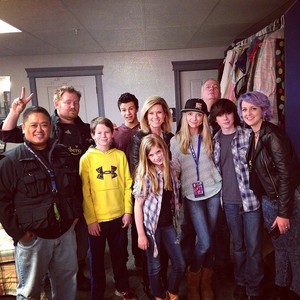  Chandler with his family, Hana, Kyla and a friend with the guys from Ghost Hunters International