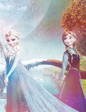  Elsa and Anna: Sisterly 愛