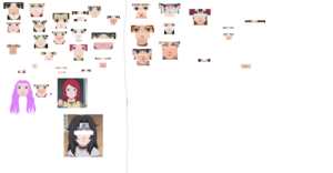  Messing around with NARUTO -ナルト- faces. :P