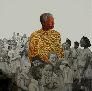  Nelson Mandela door R.C. Bailey