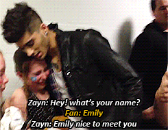  Zayn with his ファン ♥