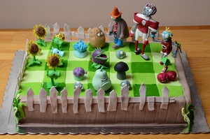  plants vs zombies cake