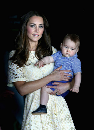 the first official trip overseas with their son, Prince George of Cambridge. 