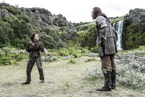  Arya Stark and Sandor Clegane
