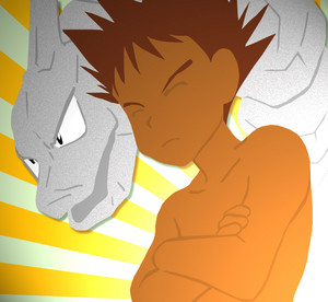Brock and Onix by BlackNoise06