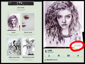  Copied Lorde Drawing