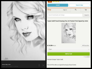 Copied Taylor Swift Drawing