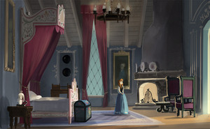 겨울왕국 - Early Concept for Anna’s Bedroom