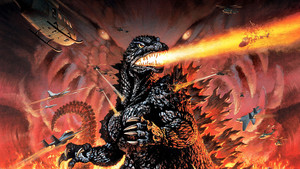  Godzilla Destruction karatasi la kupamba ukuta