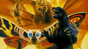  Godzilla, Mothra and King Ghidorah achtergrond