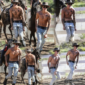  Justin bieber horseback Griffith Park Los Angeles,2014﻿
