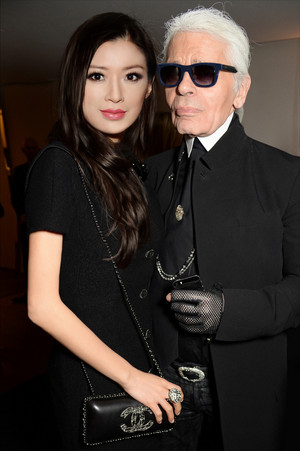  Rebecca Wang and Karl Lagerfeld
