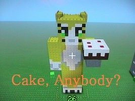  Stampy and a cake