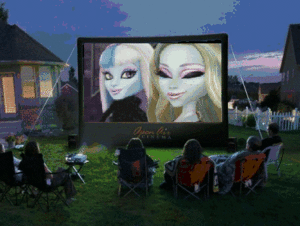  They watching Monster High: 13 Wishes on the Backyard