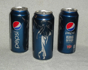  Three Pepsi Cans With Michael's Image On Them