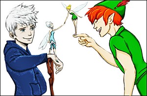 Walt Disney Fan Art - Jack Frost, Periwinkle, Tinker Bell & Peter Pan