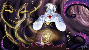  Walt Disney fan Art - Vanessa, Ursula & Princess Ariel