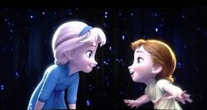  Young Elsa with young Anna