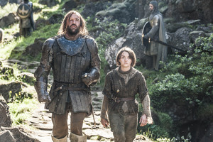  Arya Stark and Sandor Clegane