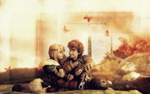  Astrid and Hiccup - HQ Hintergrund