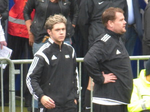  At Niall’s charity football game. 26/5/14
