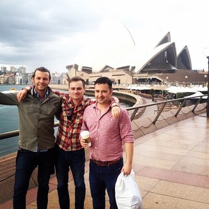  At the Sydney Opera House with the lobo pack