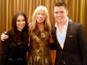  Damian with Mairead Carlin and Carly Simon