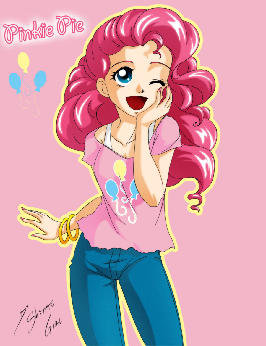 Human Pinkie Pie Winking - My Little Pony Friendship is Magic Photo ...