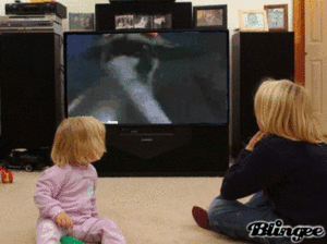  Kids watching Creature Feature