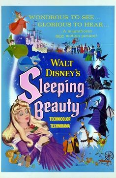  Movie Poster For The 1959 डिज़्नी Cartoon, "Sleeping Beauty"