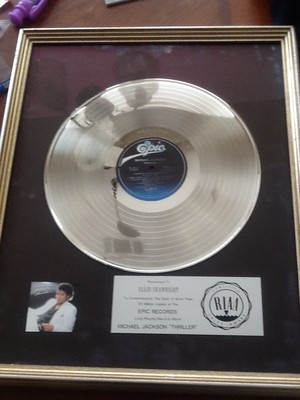  Platinum Record For 1982 Release, "Thriller"