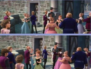  Rapunzel and Flynn take a trip to 皇后乐队 Elsa's coronation