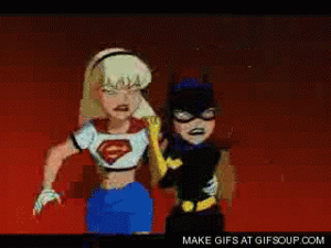  Supergirl and Batgirl