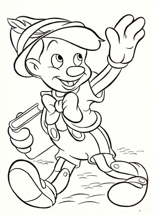  Walt Disney Coloring Pages - Pinocchio