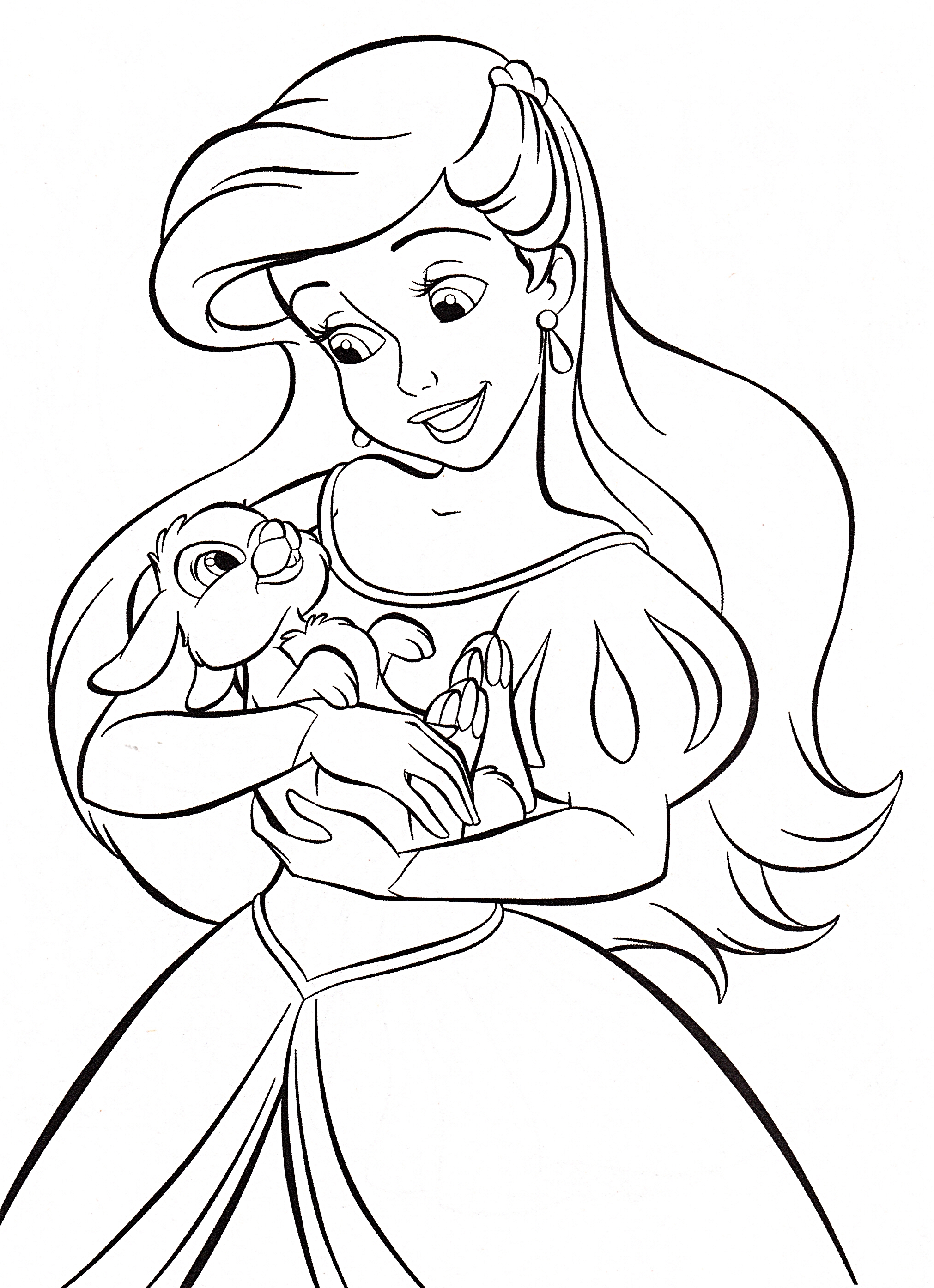 Walt disney Coloring Pages - Princess Ariel - personajes de walt disney foto (37121247) - fanpop