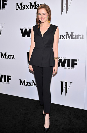  Zoey Deutch at MaxMara and W Magazine cocktail Party