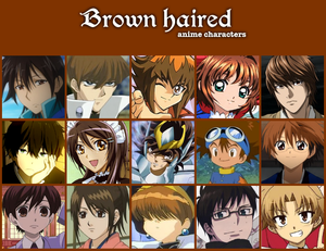  brown haired 아니메 charcaters