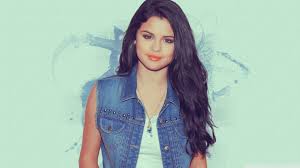  selena gomez with a very fashionable jean dyaket