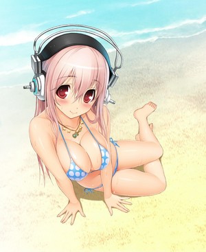  Anime girl headphones