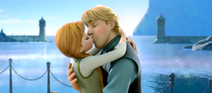  Anna and Kristoff किस