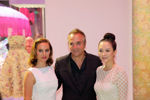 Attending the Miss Dior exhibition at Shanghai Urban Sculpture Center in Shanghai, China (June 19th 