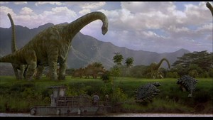  Brachiosaurus and Ankylosaurus Jurassic Park
