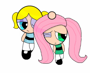  Bubbles and Fluttershy