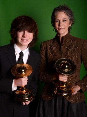  Chandler Riggs and Melissa McBride